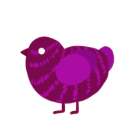 (unnamed), a wine and plum chicken with a bar pattern