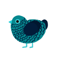 (unnamed), a teal and tumblr chicken with a lace pattern