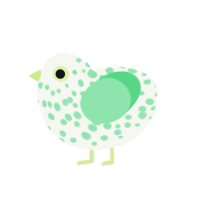 (unnamed), a white and spring chicken with a speckle pattern