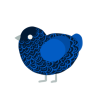 (unnamed), a tumblr and ultramarine chicken with a double-lace pattern