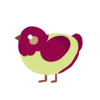 (unnamed), a lemon and maroon chicken with a head pattern