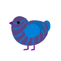 (unnamed), a overcast and sapphire chicken with a bar pattern