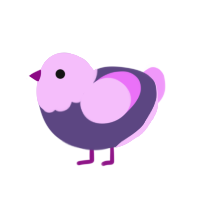 (unnamed), a overcast and lavender chicken with a head pattern