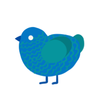 (unnamed), a sapphire and teal chicken with a lace pattern