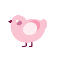 Pinku, a rose chicken