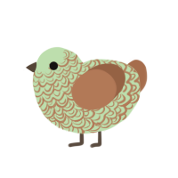 (unnamed), a gluppy and brown chicken with a double-lace pattern