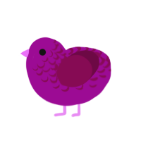 (unnamed), a plum and wine chicken with a half-lace pattern