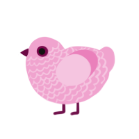 (unnamed), a white and pink chicken