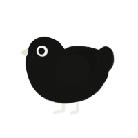 (unnamed), a black chicken with a lace pattern