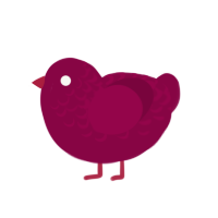 (unnamed), a maroon chicken with a half-lace pattern