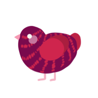 beetroot, a wine and crimson chicken with a bar pattern