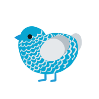 (unnamed), a cerulean and mist chicken with a lace pattern