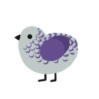 (unnamed), a silver and overcast chicken with a half-lace pattern