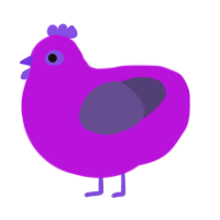 Purple 2, a amethyst and overcast chicken