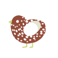 Salted Pretzel, a russet and white chicken with a speckle pattern