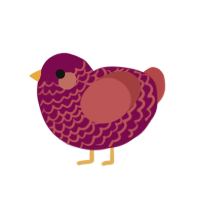 (unnamed), a wine and red chicken with a lace pattern