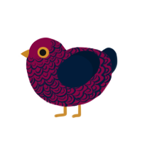 (unnamed), a maroon and tumblr chicken with a double-lace pattern