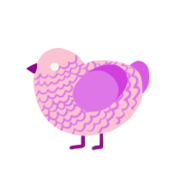 (unnamed), a rose and orchid chicken with a lace pattern