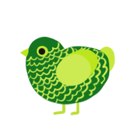 (unnamed), a leaf and lime chicken with a lace pattern