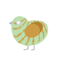 (unnamed), a gluppy and gold chicken with a bar pattern