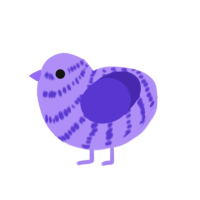 (unnamed), a lilac and indigo chicken with a bar pattern