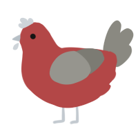 (unnamed), a red and ash chicken