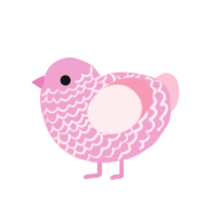 (unnamed), a pink and rose chicken with a lace pattern