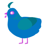 (unnamed), a sapphire and sea chicken with a neck-speckle pattern