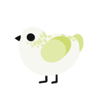 (unnamed), a white and lemon chicken with a neck-speckle pattern