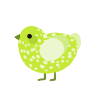 lime 3 mods, a lime and apple chicken with a speckle pattern