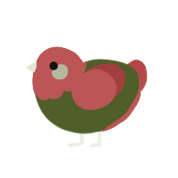 (unnamed), a olive and red chicken with a head pattern