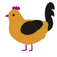 (unnamed), a orange and sable chicken