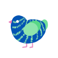 (unnamed), a ultramarine and spring chicken with a bar pattern