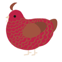 (unnamed), a crimson and russet chicken with a lace pattern