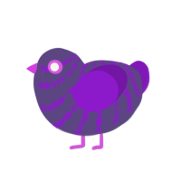 (unnamed), a overcast and violet chicken with a bar pattern