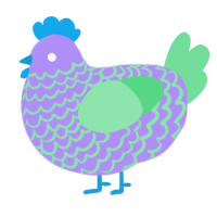 alien Moss part 2, a lilac and spring chicken with a lace pattern