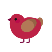 (unnamed), a crimson and brown chicken