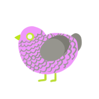 (unnamed), a lavender and ash chicken with a lace pattern