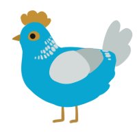 (unnamed), a cerulean and silver chicken with a neck-band pattern