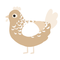 Beige 2, a beige and cream chicken with a half-lace pattern