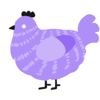 (unnamed), a lilac chicken with a bar pattern