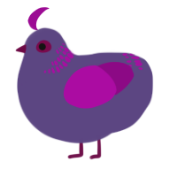 (unnamed), a overcast and plum chicken with a neck-band pattern