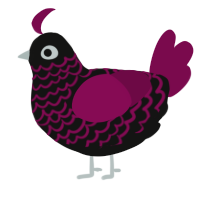 (unnamed), a black and wine chicken with a lace pattern