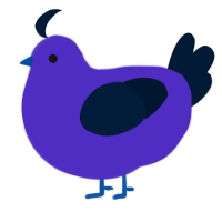 perci, a indigo and tumblr chicken