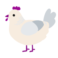 (unnamed), a cream and mist chicken with a neck-band pattern