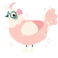 Cozy Day, a rose chicken with a head pattern