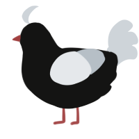 (unnamed), a black and mist chicken