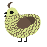 (unnamed), a lemon and bark chicken with a lace pattern