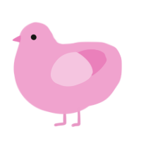 Pink Peep, a pink chicken