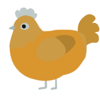 (unnamed), a orange and gold chicken with a head pattern